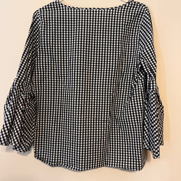 Jane and Delancey Checkered Top, size Medium - Picture 2 of 6